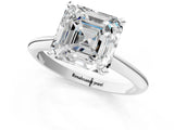 1 Carat Asscher Cut White gold Diamond Solitaire Engagement Ring with Classic Band and Four-Prong Setting_49