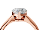 1 Carat Heart Cut Rose gold Diamond Solitaire Engagement Ring with Classic Band and Four-Prong Setting_28