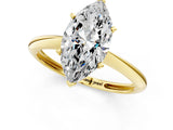 1 Carat Marquise Cut Yellow gold Diamond Solitaire Engagement Ring with Classic Band and Four-Prong Setting_13