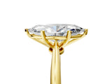 1 Carat Marquise Cut Yellow gold Diamond Solitaire Engagement Ring with Classic Band and Four-Prong Setting_17