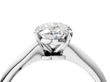 1 Carat Oval Cut White gold Diamond Solitaire Engagement Ring with Classic Band and Four-Prong Setting_40