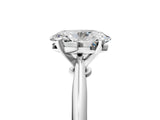1 Carat Oval Cut White gold Diamond Solitaire Engagement Ring with Classic Band and Four-Prong Setting_41