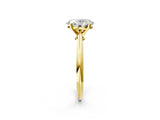 1 Carat Oval Cut Yellow gold Diamond Solitaire Engagement Ring with Classic Band and Four-Prong Setting_38