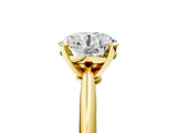 1 Carat Round Cut Yellow gold Diamond Solitaire Engagement Ring with Classic Band and Four-Prong Setting_41