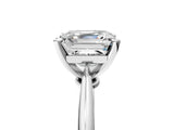 2 Carat Asscher Cut Platinum Diamond Solitaire Engagement Ring with Classic Band and Four-Prong Setting_17