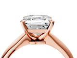 2 Carat Asscher Cut Rose gold Diamond Solitaire Engagement Ring with Classic Band and Four-Prong Setting_40