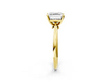 2 Carat Asscher Cut Yellow gold Diamond Solitaire Engagement Ring with Classic Band and Four-Prong Setting_38