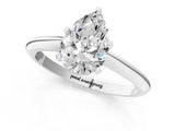 2 Carat Pear Cut White gold Diamond Solitaire Engagement Ring with Classic Band and Four-Prong Setting_37