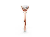 2 Carat Princess Cut Rose gold Diamond Solitaire Engagement Ring with Classic Band and Four-Prong Setting_38