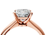 2 Carat Princess Cut Rose gold Diamond Solitaire Engagement Ring with Classic Band and Four-Prong Setting_40
