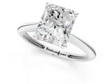 2 Carat Radiant Cut White gold Diamond Solitaire Engagement Ring with Classic Band and Four-Prong Setting_13