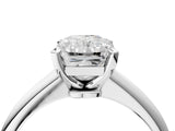 2 Carat Radiant Cut White gold Diamond Solitaire Engagement Ring with Classic Band and Four-Prong Setting_16
