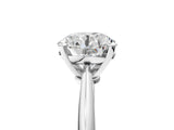2 Carat Round Cut Platinum Diamond Solitaire Engagement Ring with Classic Band and Four-Prong Setting_17