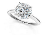 2 Carat Round Cut White gold Diamond Solitaire Engagement Ring with Classic Band and Four-Prong Setting_13