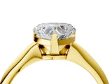 3 Carat Heart Cut Yellow gold Diamond Solitaire Engagement Ring with Classic Band and Four-Prong Setting_40