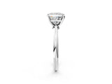 3 Carat Princess Cut Platinum Diamond Solitaire Engagement Ring with Classic Band and Four-Prong Setting_14