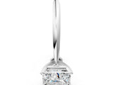 3 Carat Princess Cut White gold Diamond Solitaire Engagement Ring with Classic Band and Four-Prong Setting_12