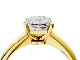 3 Carat Radiant Cut Yellow gold Diamond Solitaire Engagement Ring with Classic Band and Four-Prong Setting_16