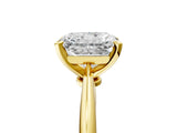 3 Carat Radiant Cut Yellow gold Diamond Solitaire Engagement Ring with Classic Band and Four-Prong Setting_17