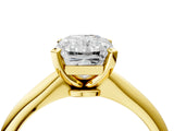 3 Carat Radiant Cut Yellow gold Diamond Solitaire Engagement Ring with Classic Band and Four-Prong Setting_40