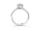 4 Carat Round Cut White gold Diamond Solitaire Engagement Ring with Classic Band and Four-Prong Setting_51