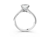 5 Carat Asscher Cut Platinum Diamond Solitaire Engagement Ring with Classic Band and Four-Prong Setting_51