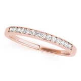 Rose gold Channel-Set Round Diamond Half Eternity Band 1