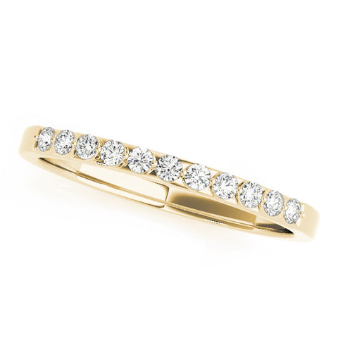 Yellow gold Round Diamond Channel Set Eternity Band 1