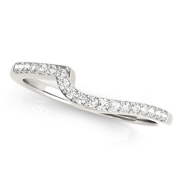 White gold Pavé Round Diamond Twist Band with Channel Setting 1