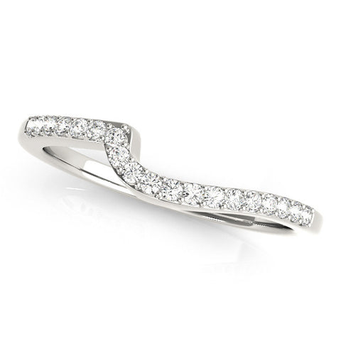 White gold Pavé Round Diamond Twist Band with Channel Setting 1