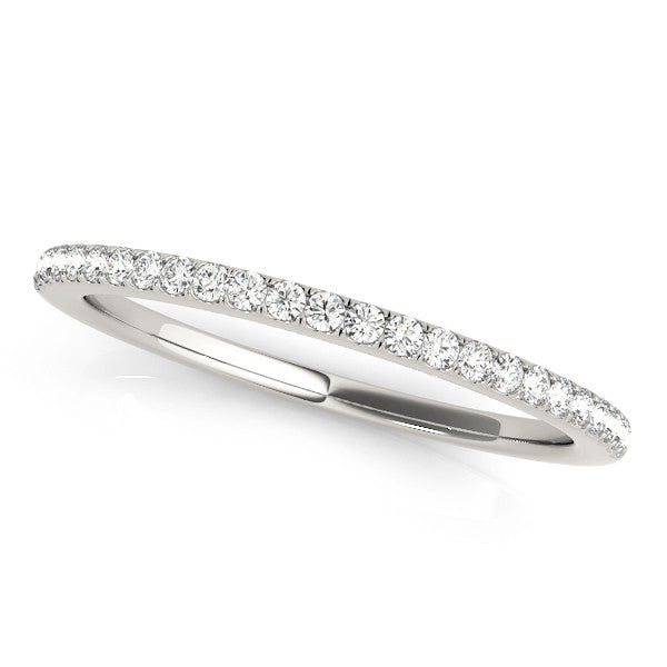 White gold Round Diamond Pavé Eternity Band with Micro-Prong Setting 1