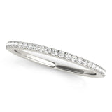 White gold Round Diamond Pavé Eternity Band with Micro-Prong Setting 1