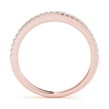 Rose gold Round Diamond Pavé Eternity Band with Micro-Prong Setting 2