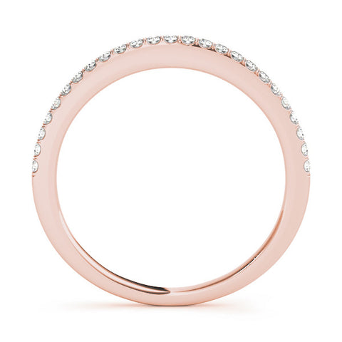 Rose gold Round Diamond Pavé Eternity Band with Micro-Prong Setting 2