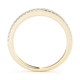 Yellow gold Round Diamond Pavé Eternity Band with Micro-Prong Setting 2