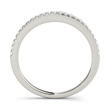 White gold Round Diamond Pavé Eternity Band with Micro-Prong Setting 2