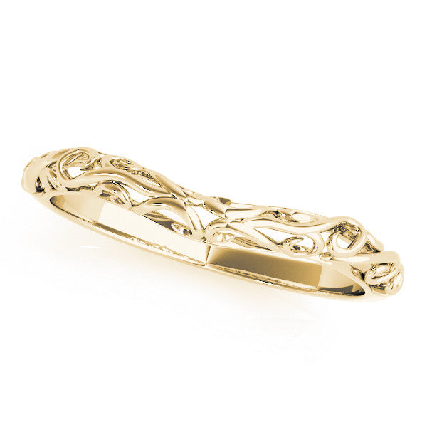 Yellow gold Twisted Vine Filigree Band 1