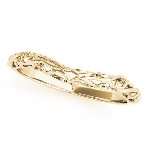 Yellow gold Twisted Vine Filigree Band 1