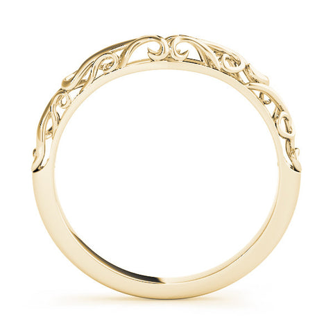 Yellow gold Twisted Vine Filigree Band 2