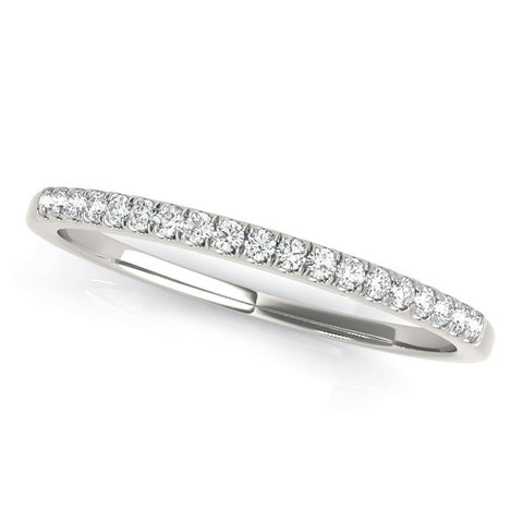 White gold Round Diamond Pavé Eternity Band 1