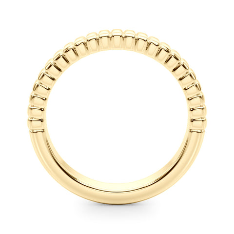 Yellow gold White Gold Ribbed Eternity Band 2