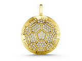 FIFA World Cup 2026 Lab-Grown Diamond Soccer Pendant — Gold Plated