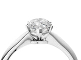 Platinum 2.5 Carat Marquise Cut  Solitaire Engagement Ring with Classic Band and Four-Prong Setting_4
