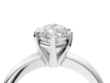Platinum 9 Carat Marquise Cut  Solitaire Engagement Ring with Round Band and Four-Prong Setting_40
