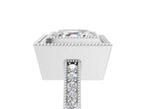Platinum Asscher Cut Cut Halo Pavé Diamond Ring_18