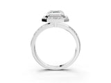 Platinum Asscher Cut Diamond Double Halo Ring with Split Shank and Four-Prong Setting_10