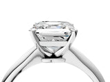 Platinum Asscher Cut Diamond Solitaire Engagement Ring with Classic Band and Four-Prong Setting_20