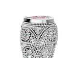 Platinum Bezel Set Fancy Pink Heart Cut Diamond Milgrain Band Ring_17