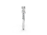 Platinum Bezel Set Round Diamond Pavé Band_5