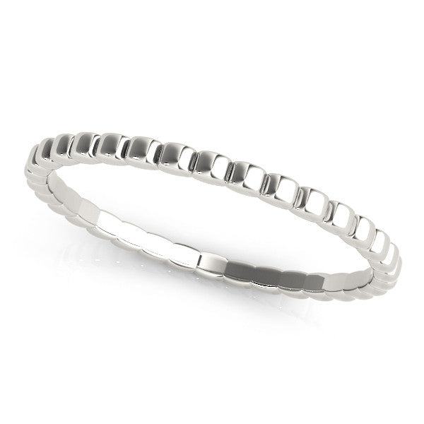 Platinum Bezel Set Round Stone Eternity Band 1